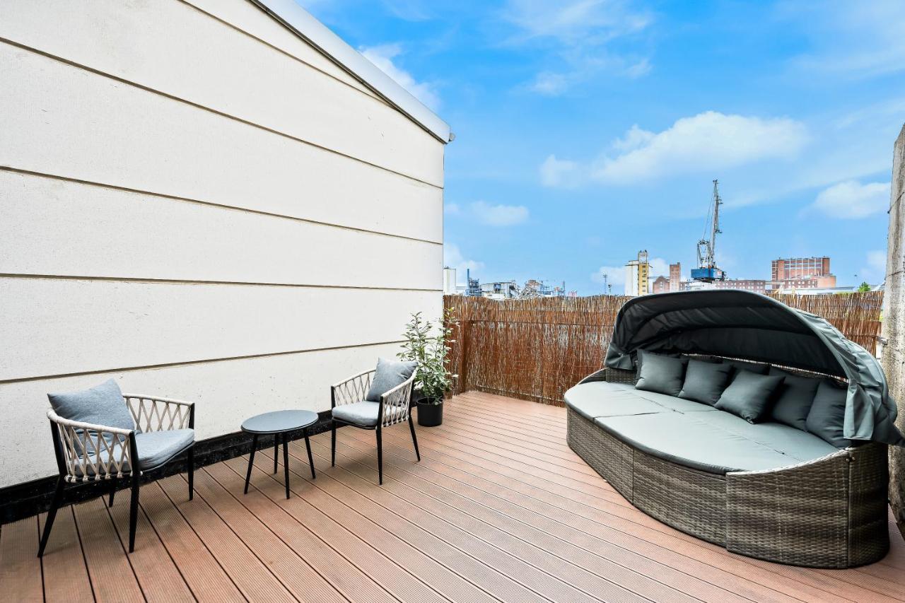 شقة Lit Living - Luxus Loft - Box Spring - Air Con - Bbq - Panorama مانهايم المظهر الخارجي الصورة